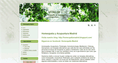 Desktop Screenshot of homeopatiamadrid.es