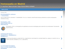Tablet Screenshot of homeopatiamadrid.net
